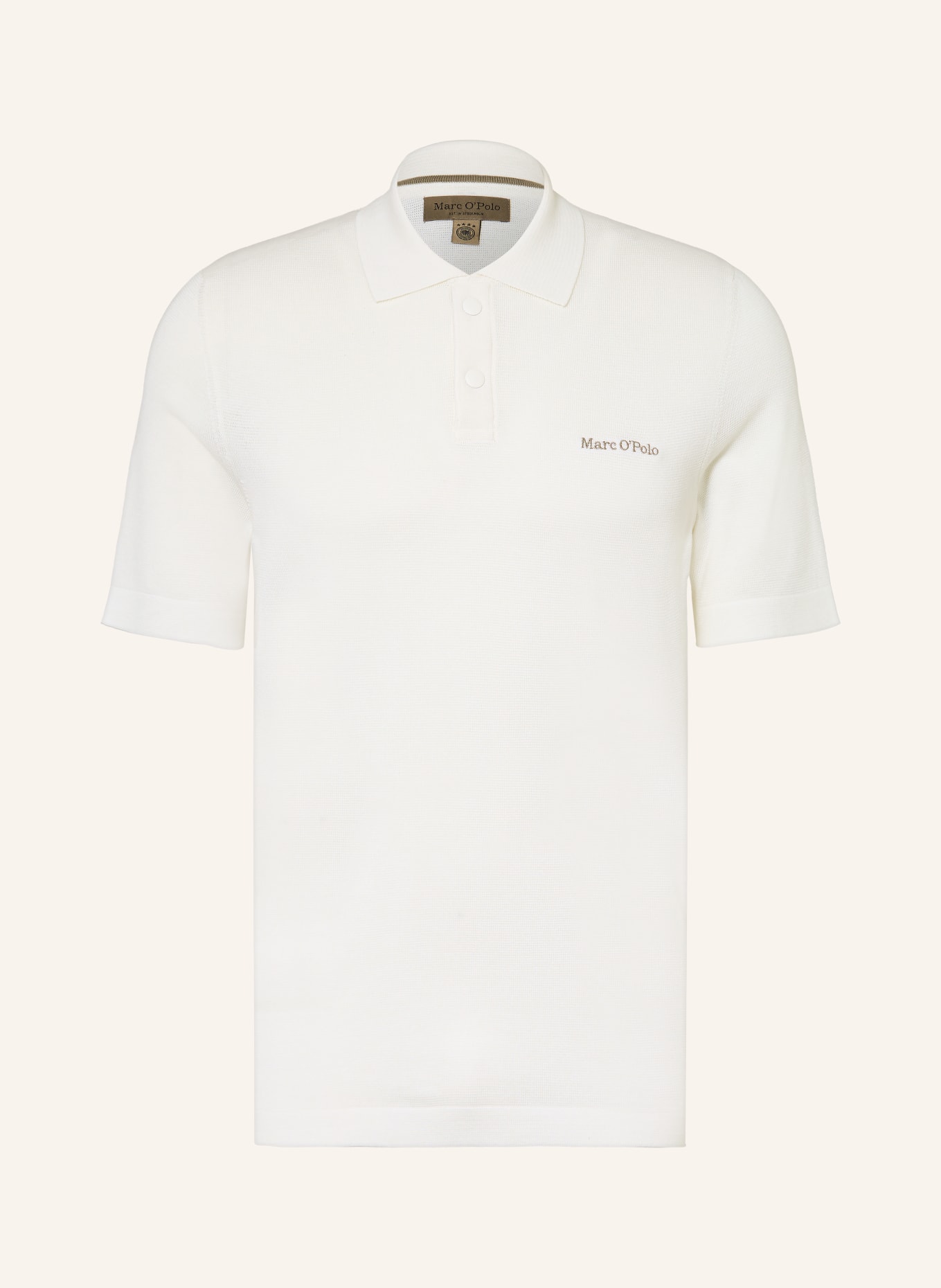 Marc O'Polo Stickad polotröja: VIT