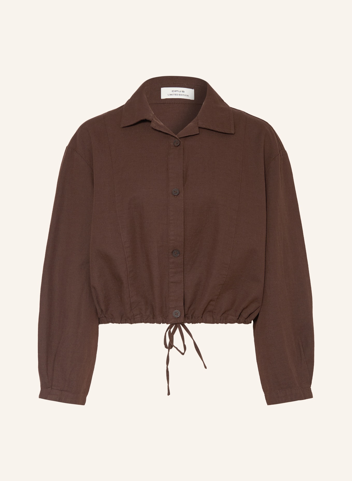 OPUS Bluse FORMENTE: DUNKELBRAUN