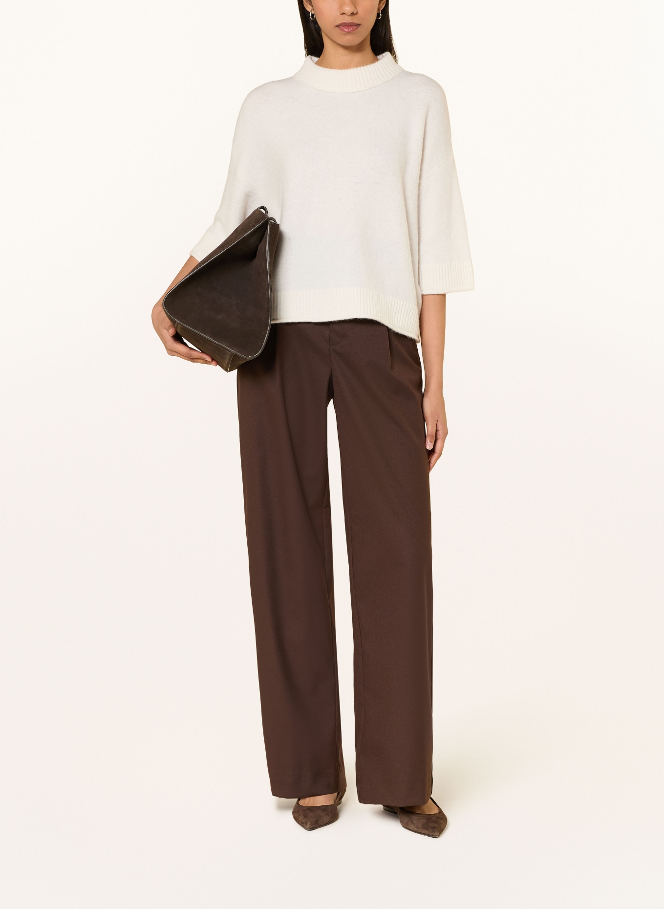 OPUS Pullover PAFINNA mit 3/4-Arm: CREME