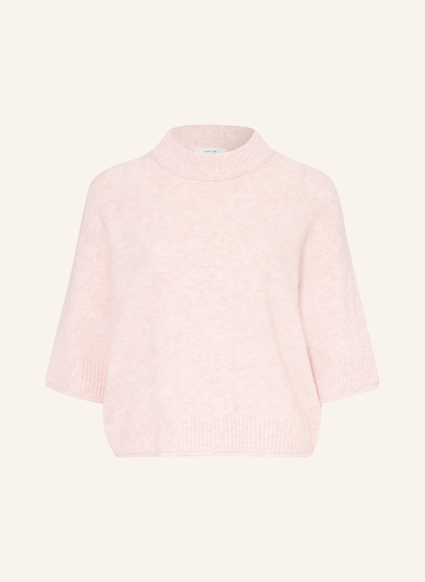OPUS PAFINNA-trui met 3/4-mouwen: ROZE
