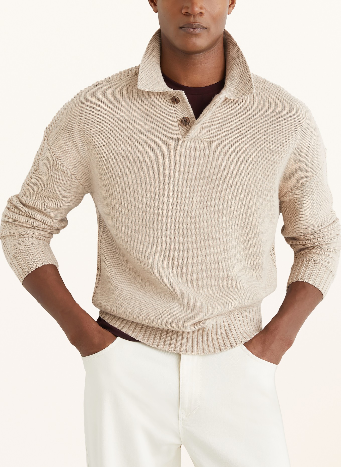 REISS Pull ELM: BEIGE