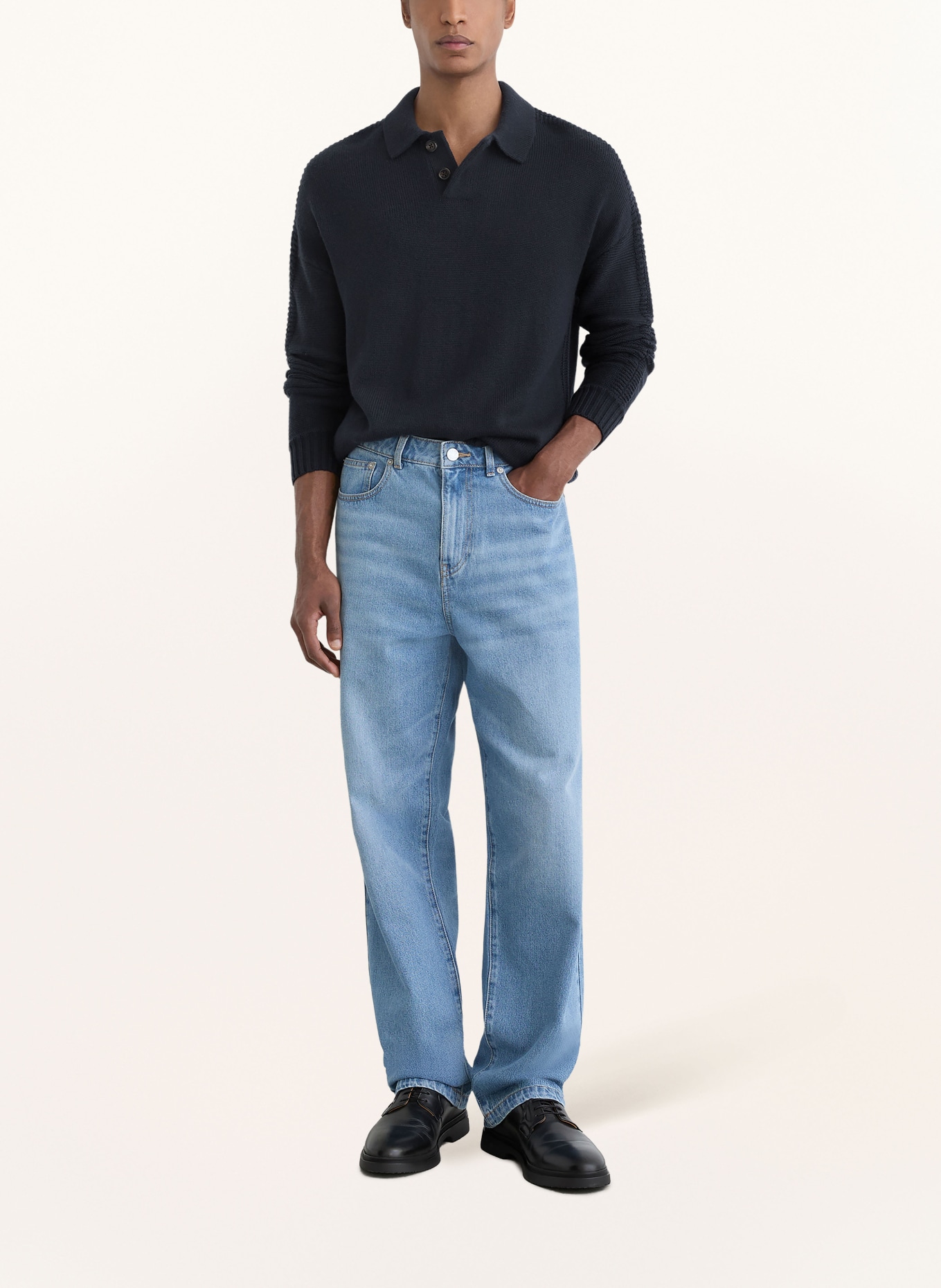 REISS Pull ELM: BLEU FONCÉ