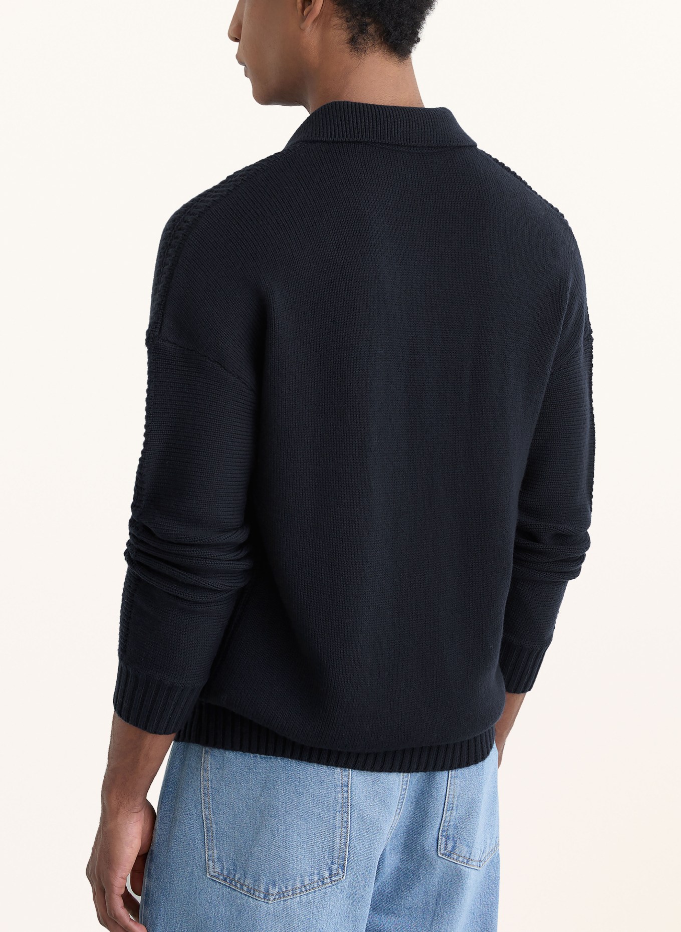 REISS Pull ELM: BLEU FONCÉ