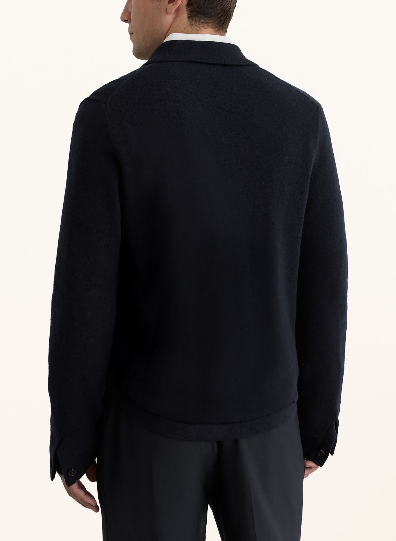 REISS Strickjacke DUNSTALL: DUNKELBLAU