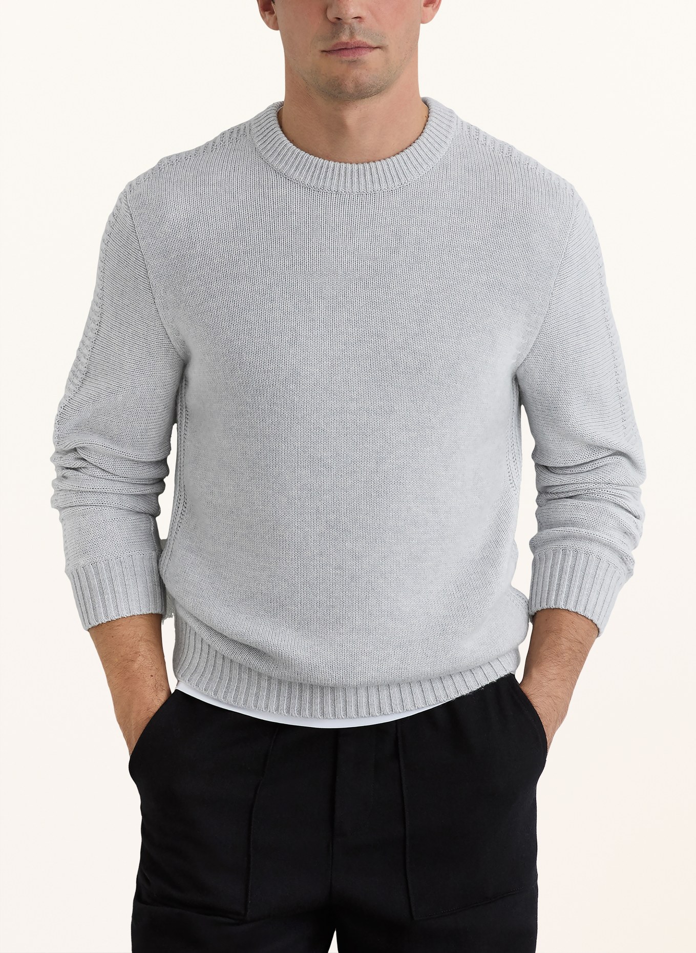 REISS Pull BEECH: GRIS CLAIR