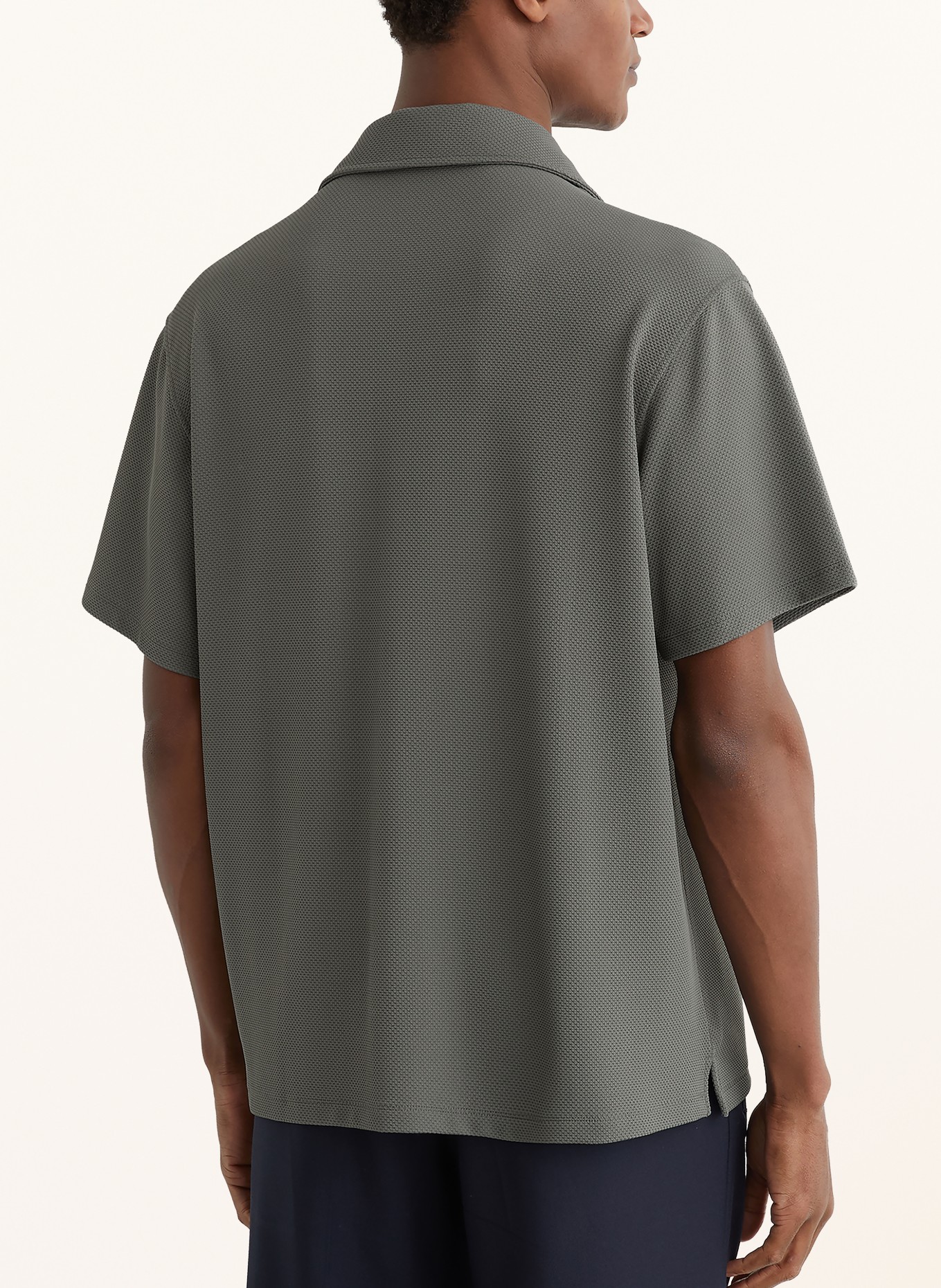 REISS Resorthemd CEDRIC Comfort Fit: DONKERGROEN