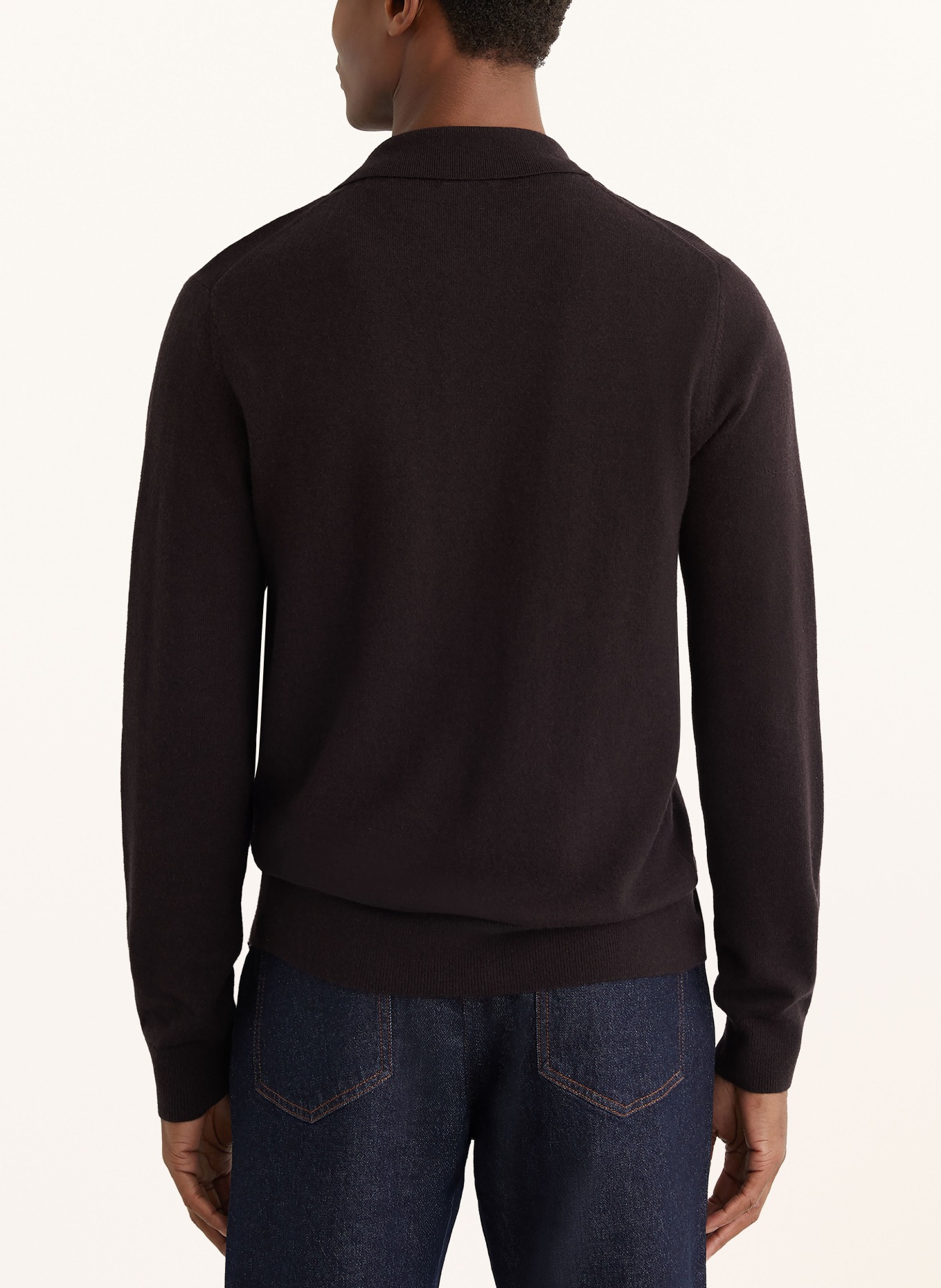 REISS Cardigan GIDEON: MARRON FONCÉ