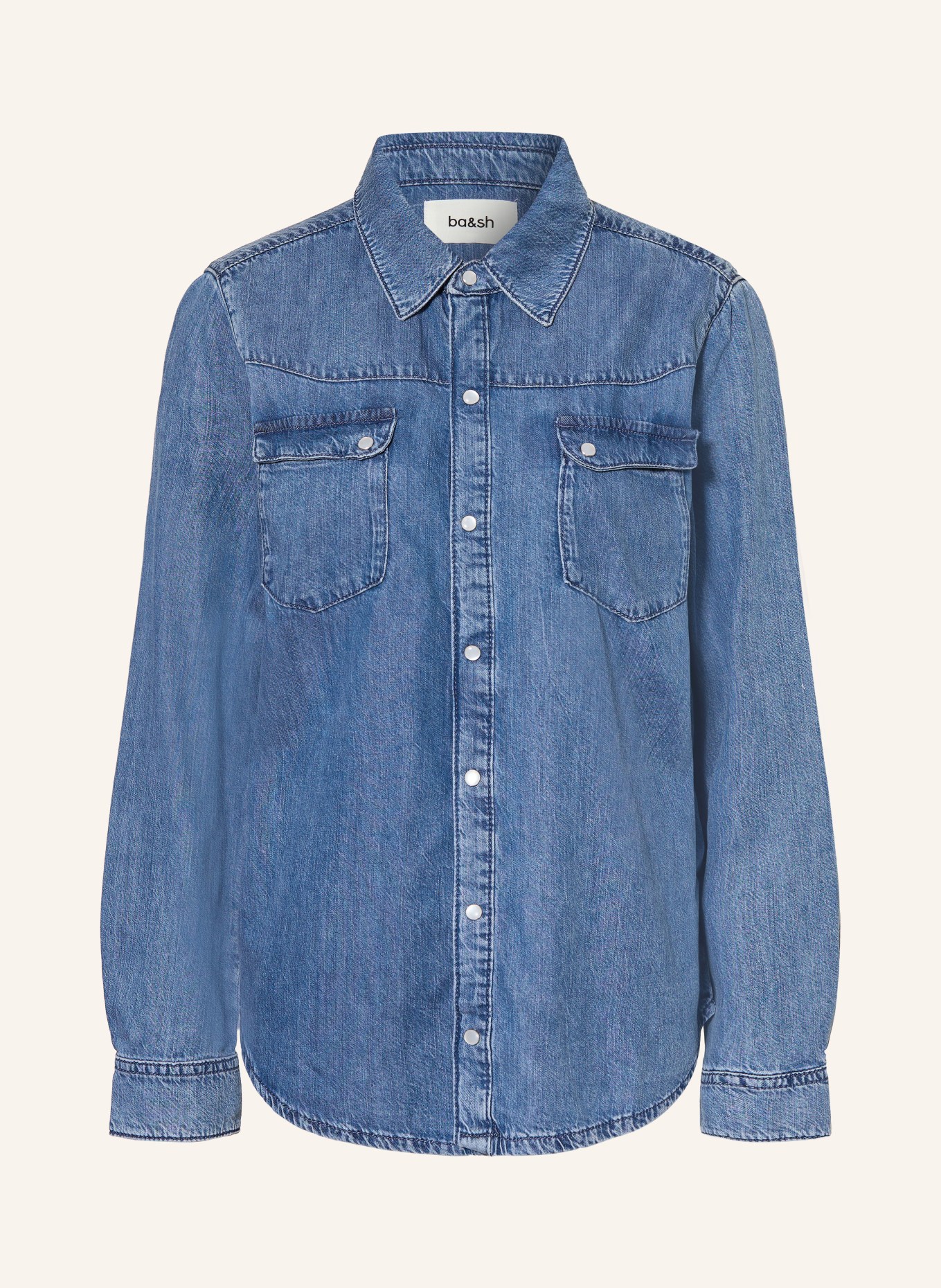 ba&sh Jeansbluse ADALI: HELLBLAU