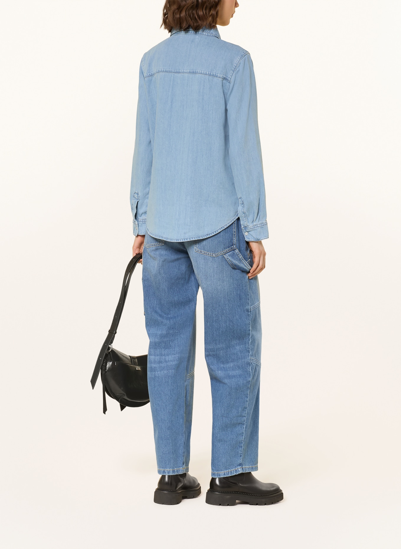 ba&sh Jeansbluse ADALI: HELLBLAU