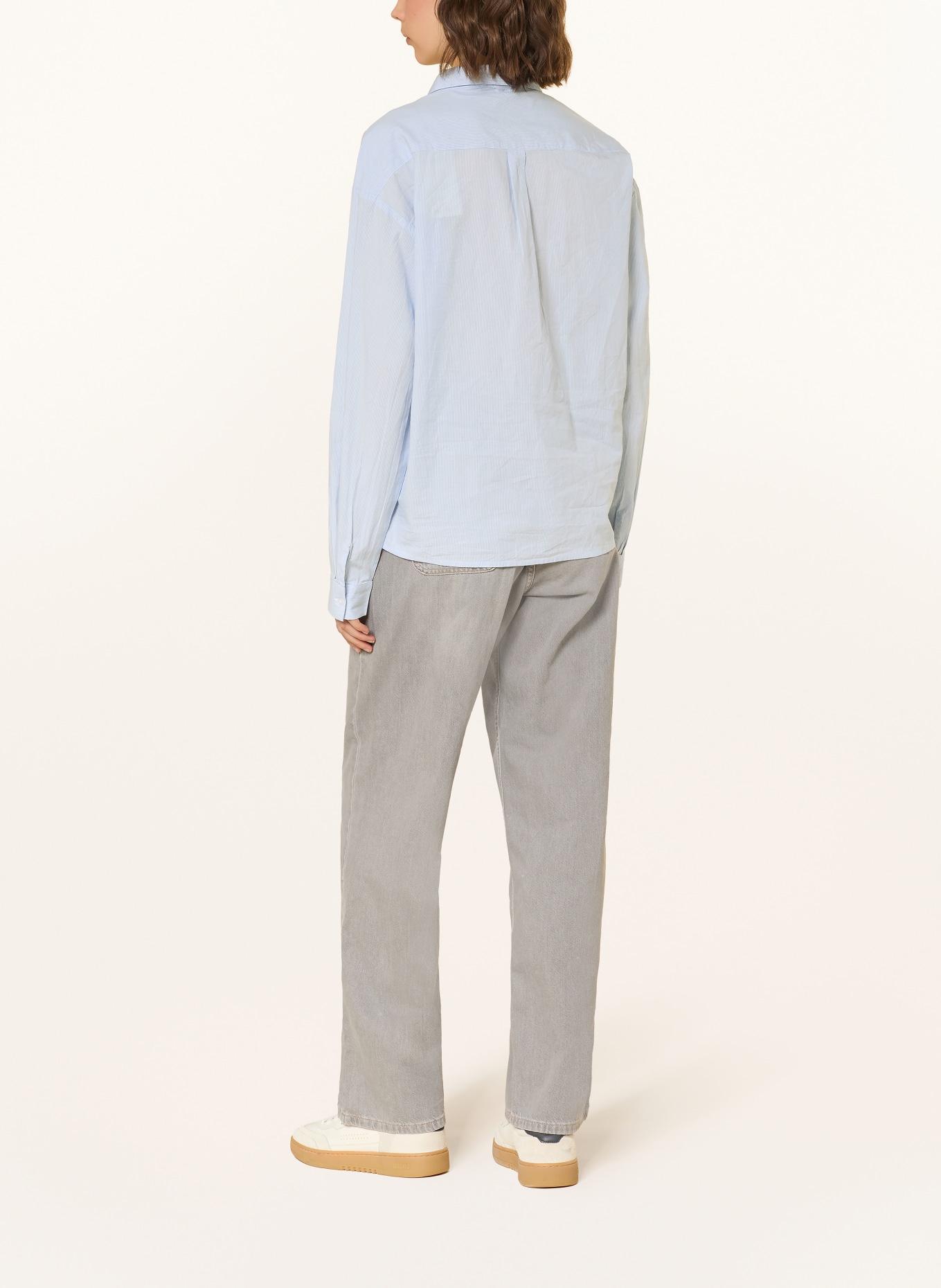 ba&sh Hemdbluse PORZIA: HELLBLAU / WEISS