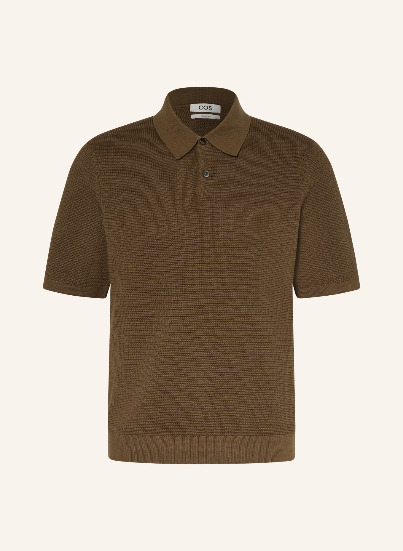 COS Regular-Fit Polo Shirt: BROWN