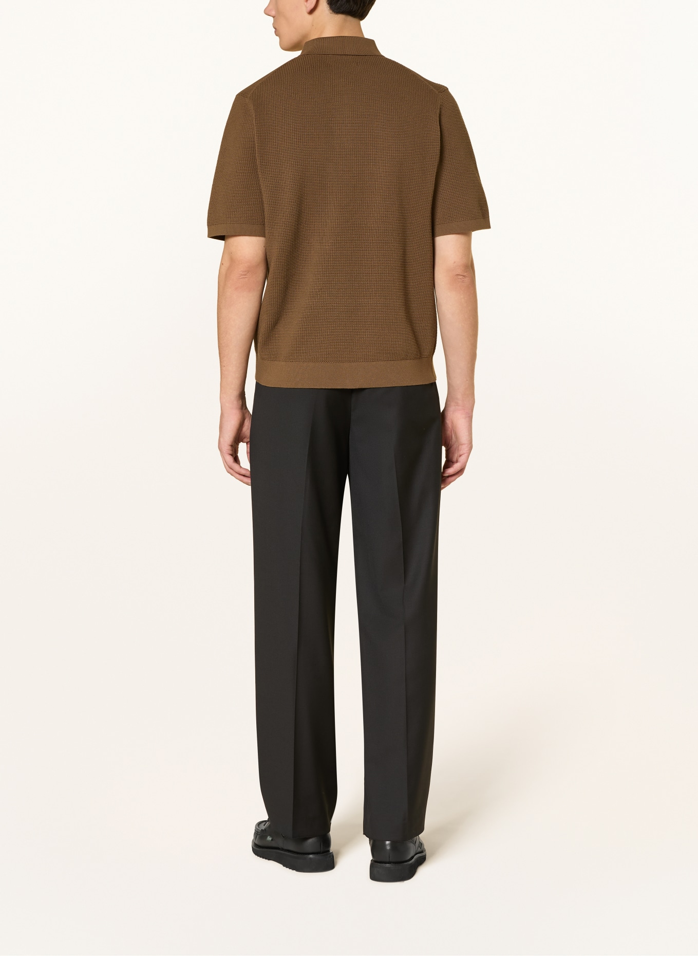 COS Regular-Fit Polo Shirt: BROWN