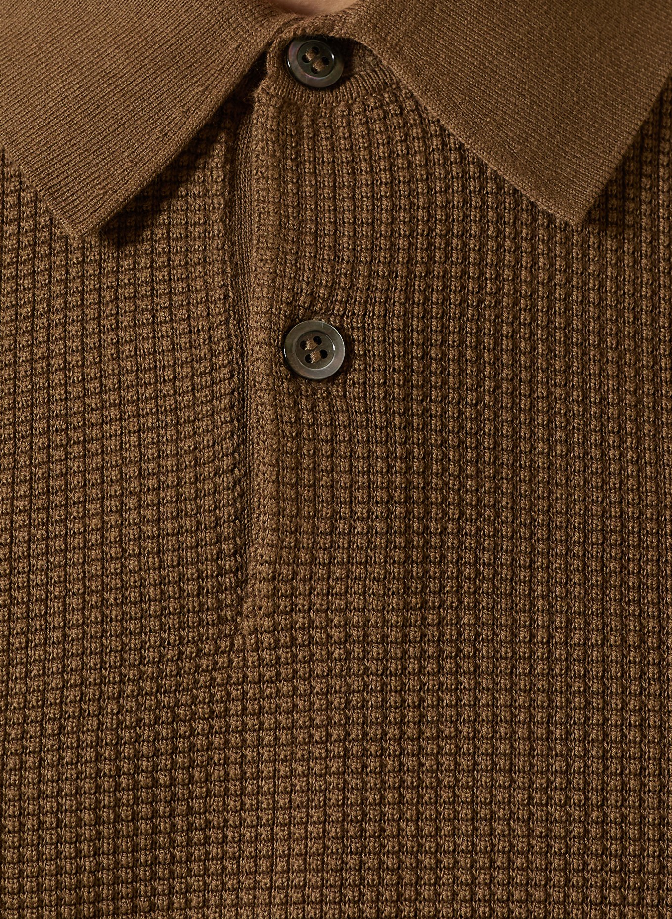 COS Regular-Fit Polo Shirt: BROWN