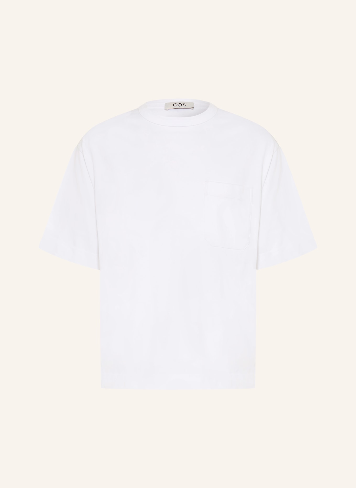 COS oversized shirt: WHITE