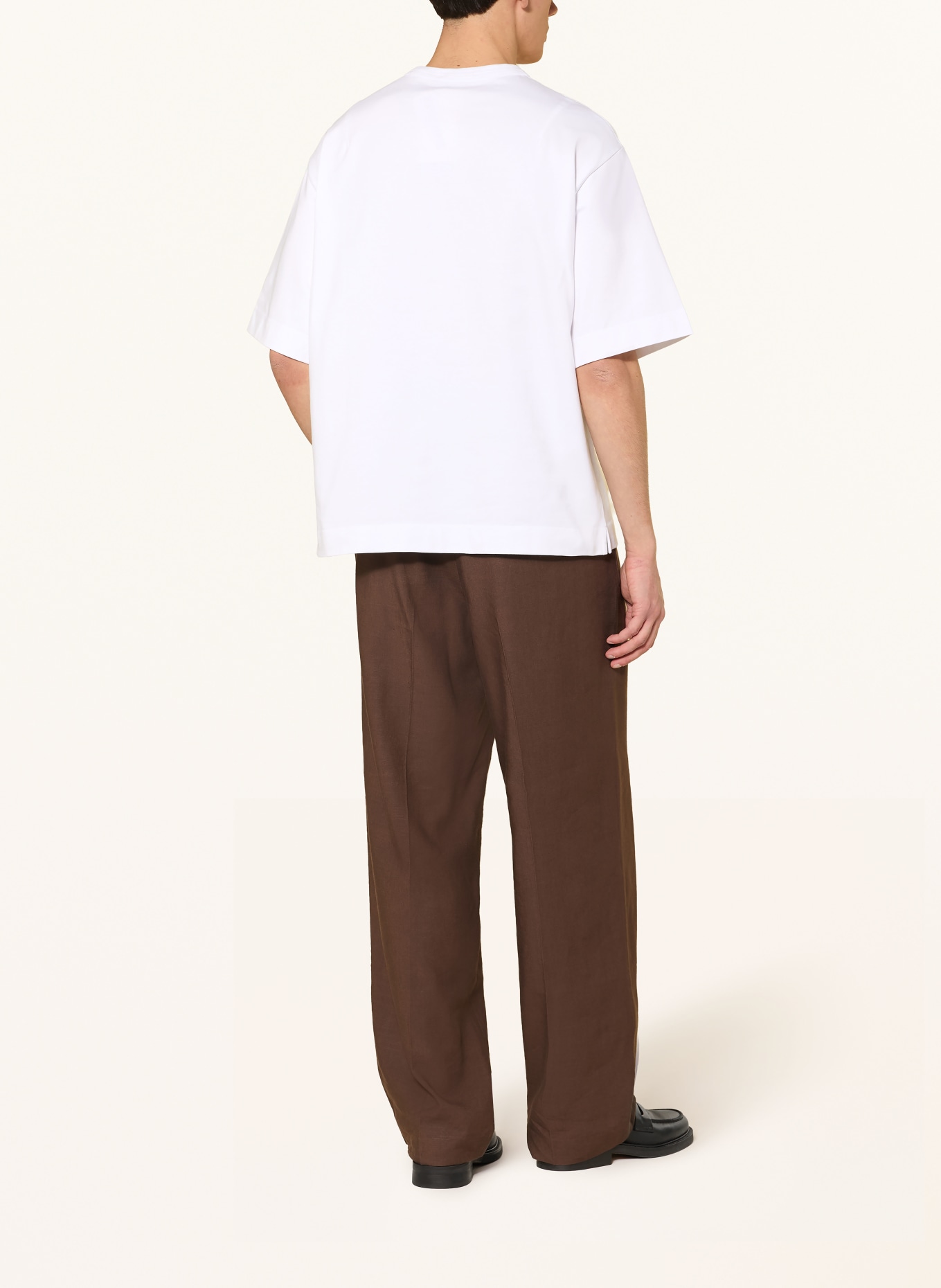 COS oversized shirt: WHITE