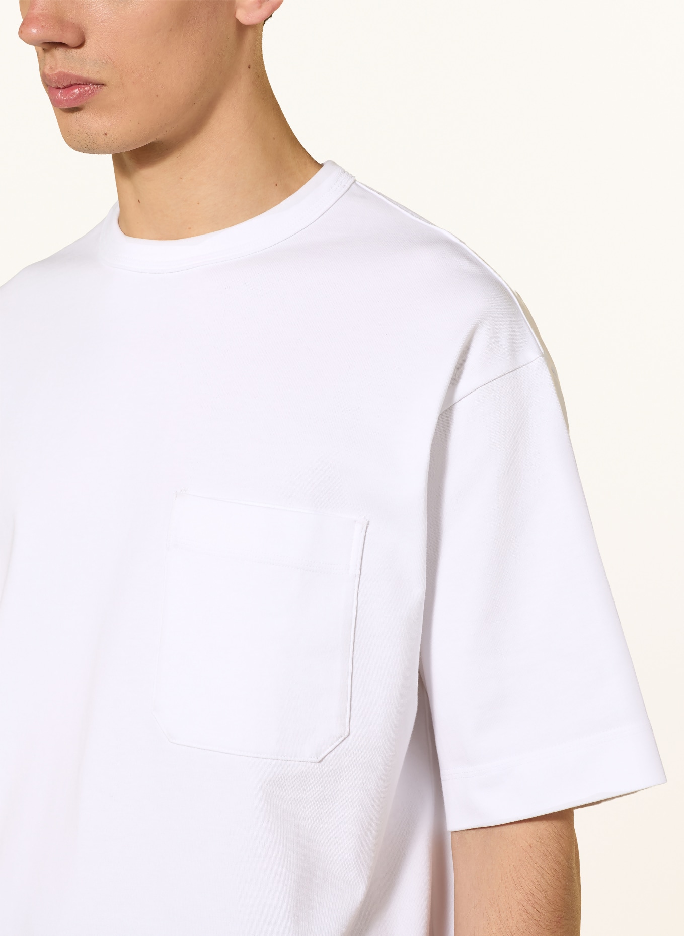 COS oversized shirt: WHITE