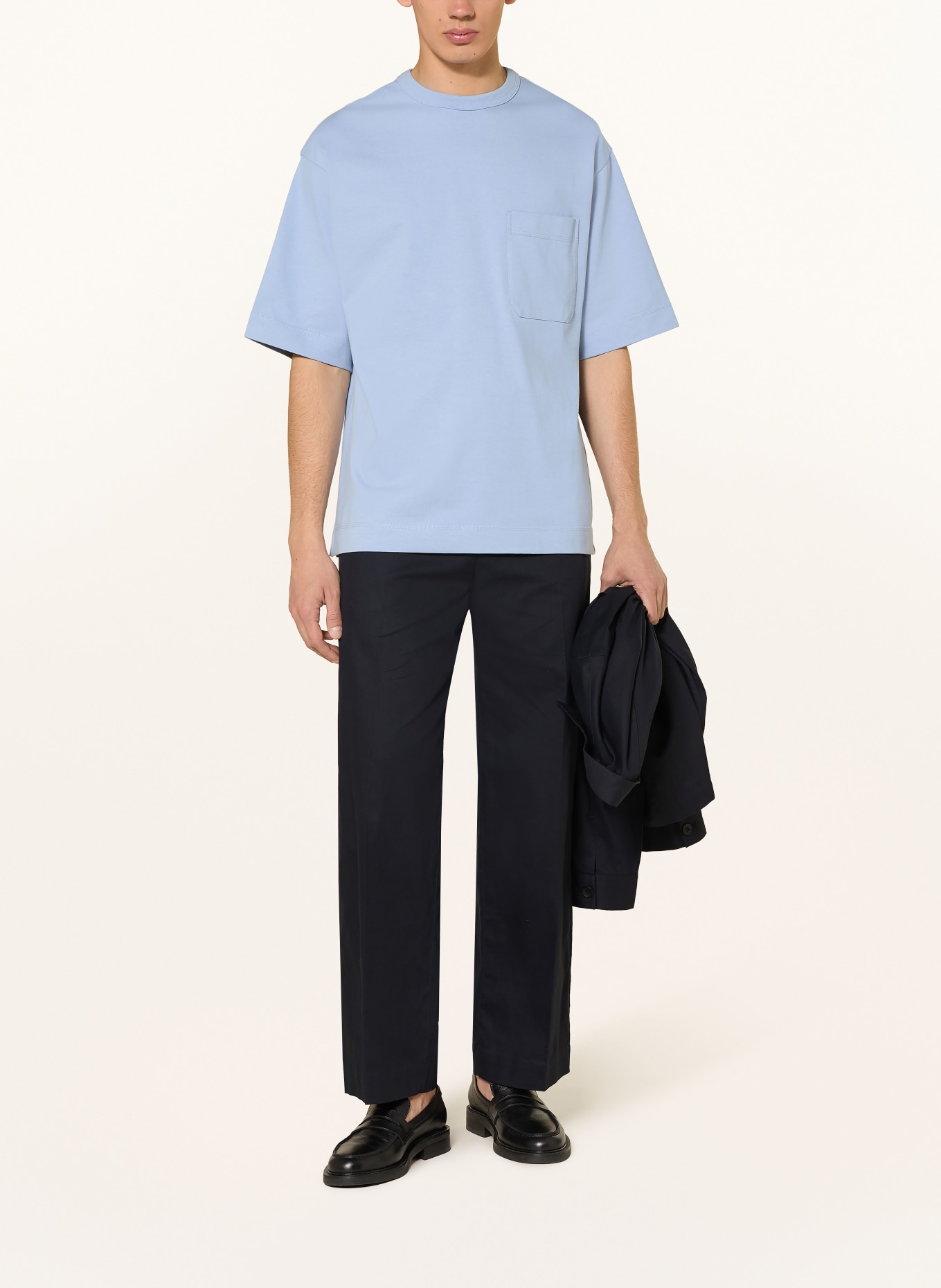 COS oversized shirt: LIGHT BLUE