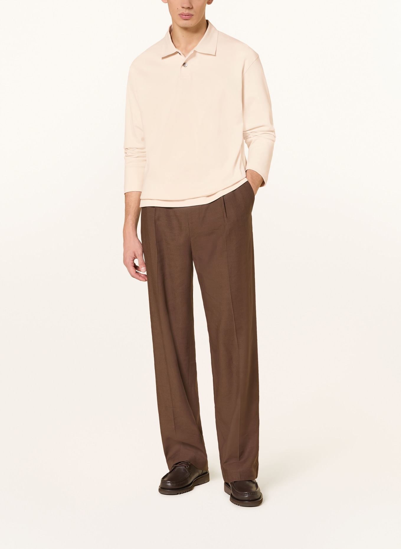 COS Koszulka polo z dżerseju: KREMOWY