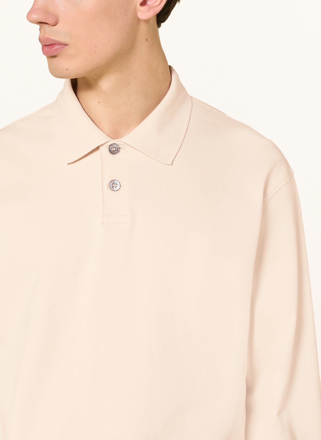 COS Koszulka polo z dżerseju: KREMOWY