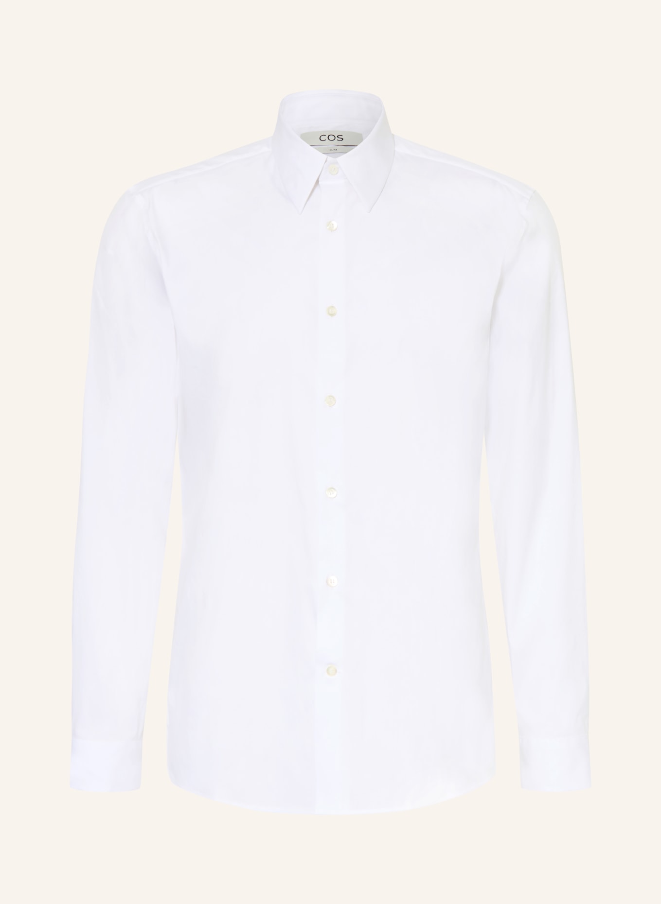 COS Slim fit shirt: WHITE