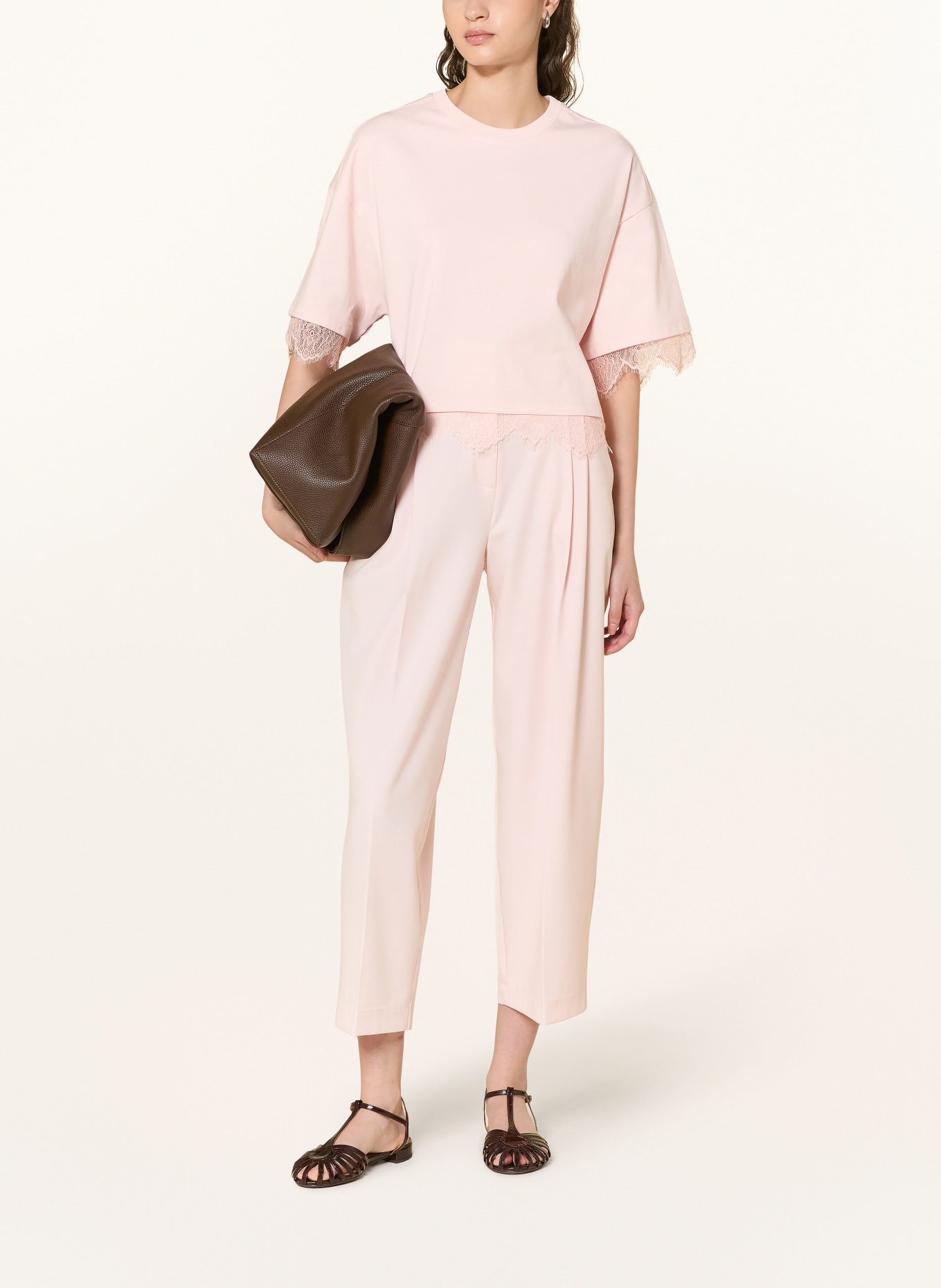 Smith & Soul T-shirt with lace: ROSE