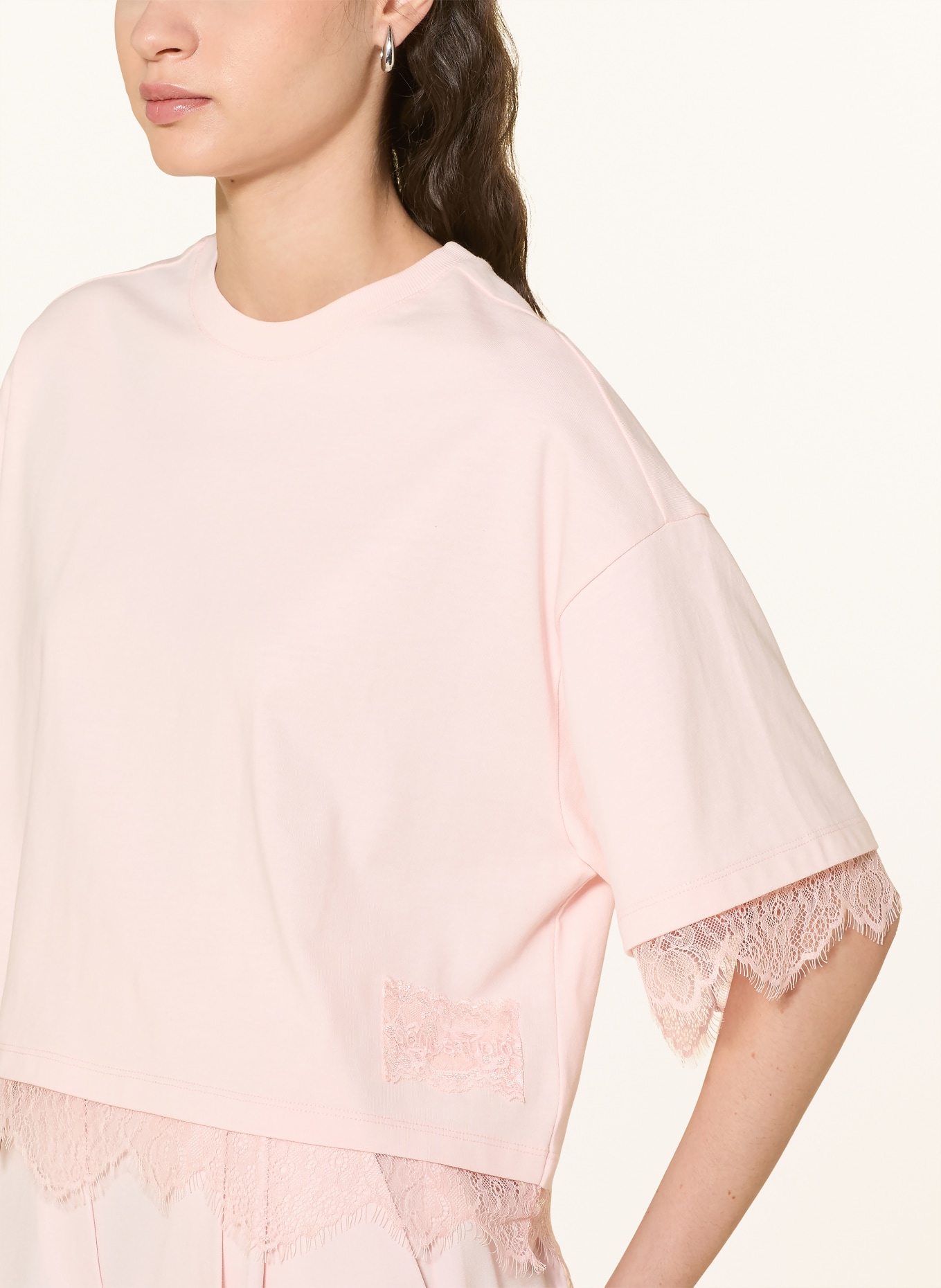 Smith & Soul T-shirt with lace: ROSE