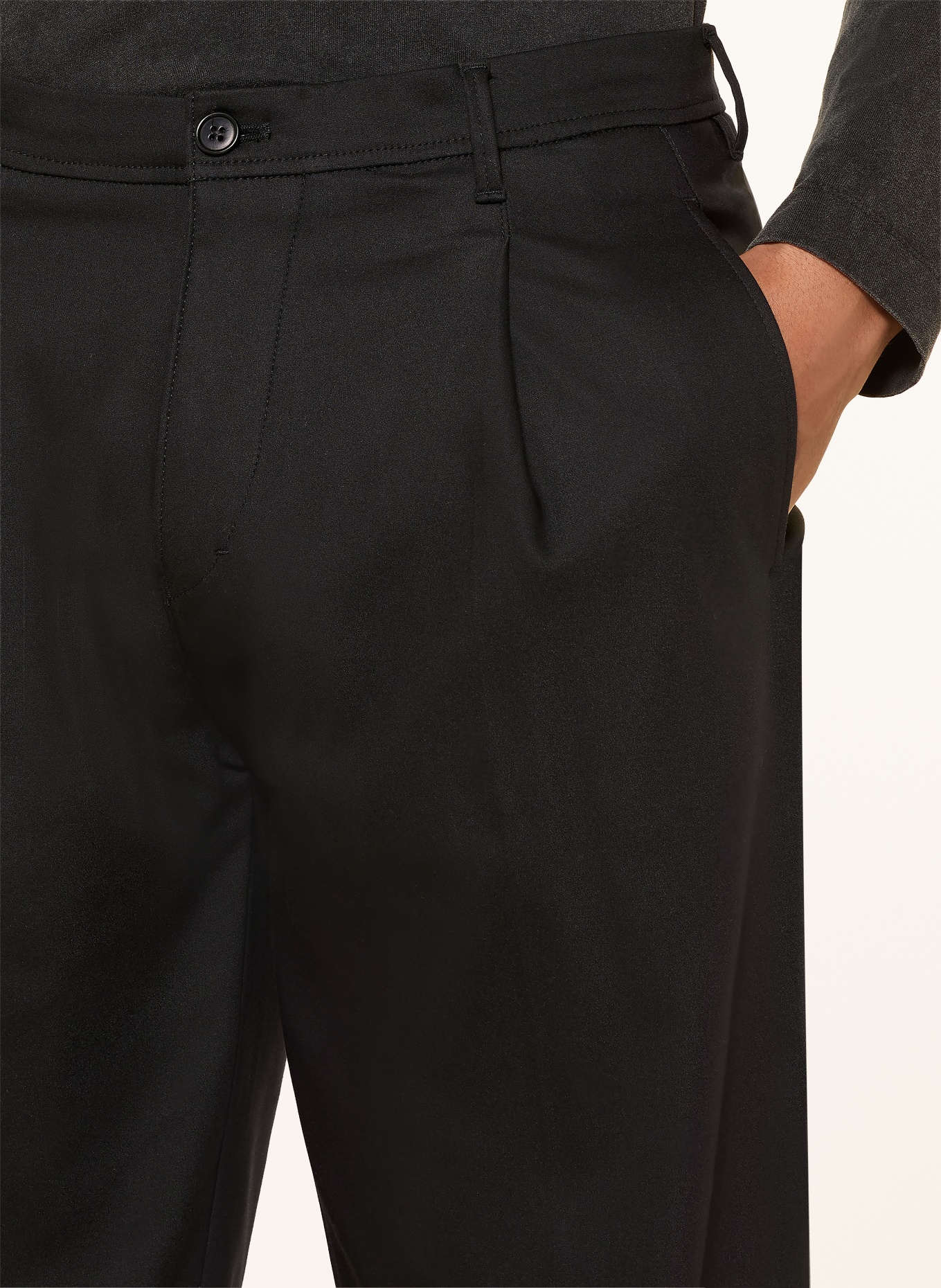 DRYKORN Chino DEVYN Extra Slim Fit: ZWART