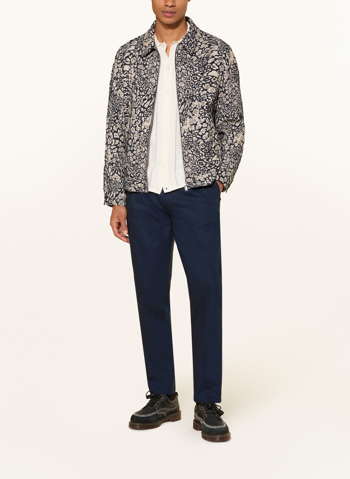 DRYKORN Chino DEVYN Extra Slim Fit: DONKERBLAUW