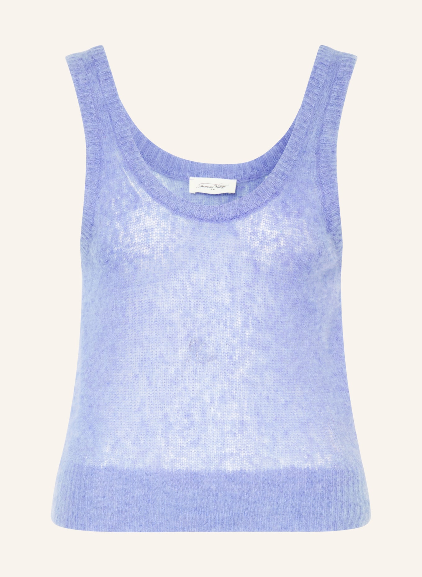 American Vintage Pletený top BODYROW: FIALOVÁ