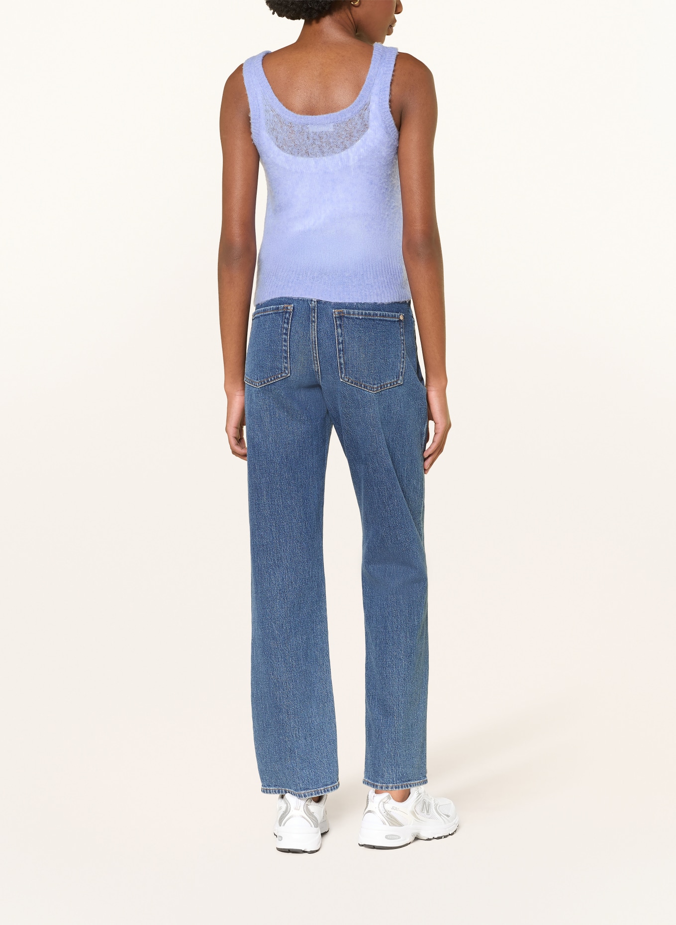 American Vintage Pletený top BODYROW: FIALOVÁ