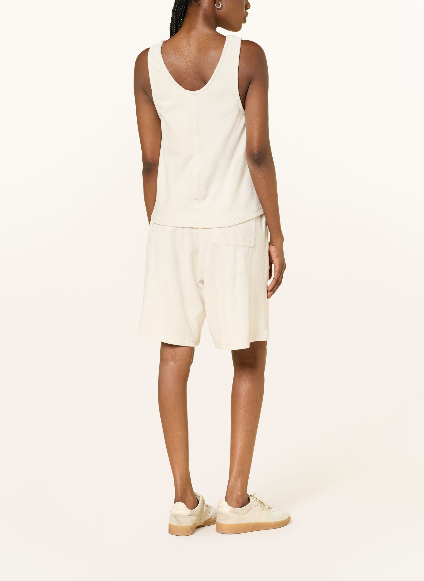 American Vintage Top FUXOW van badstof: CRÈME