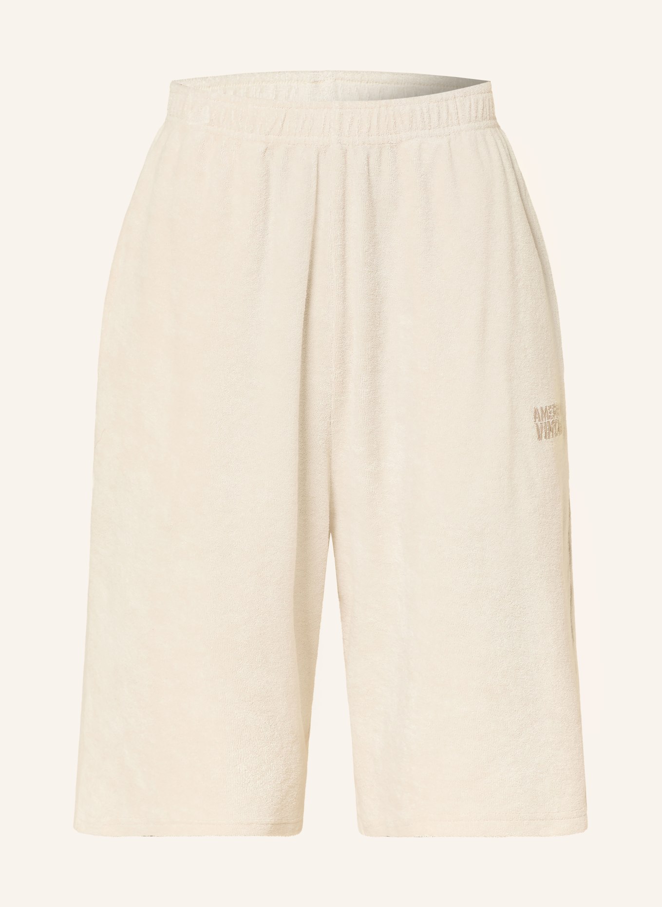 American Vintage Shorts FUXOW aus Frottee: CREME