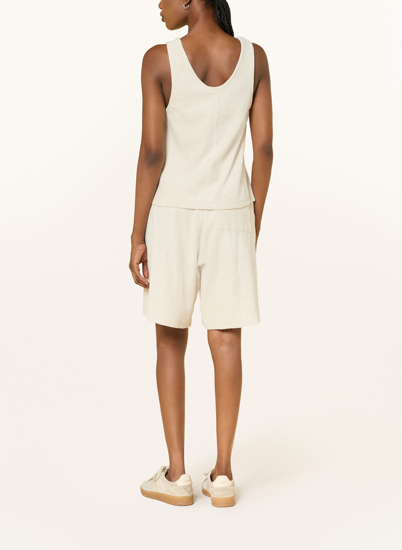 American Vintage Shorts FUXOW aus Frottee: CREME