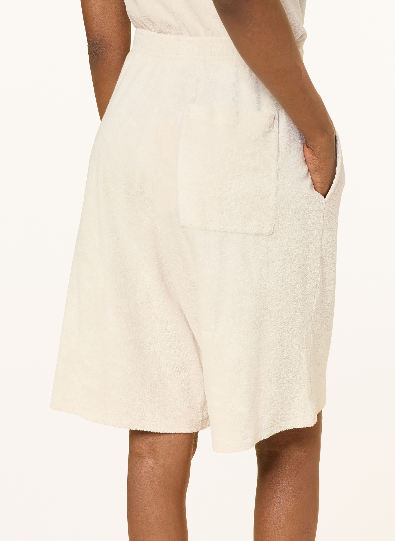 American Vintage Shorts FUXOW aus Frottee: CREME