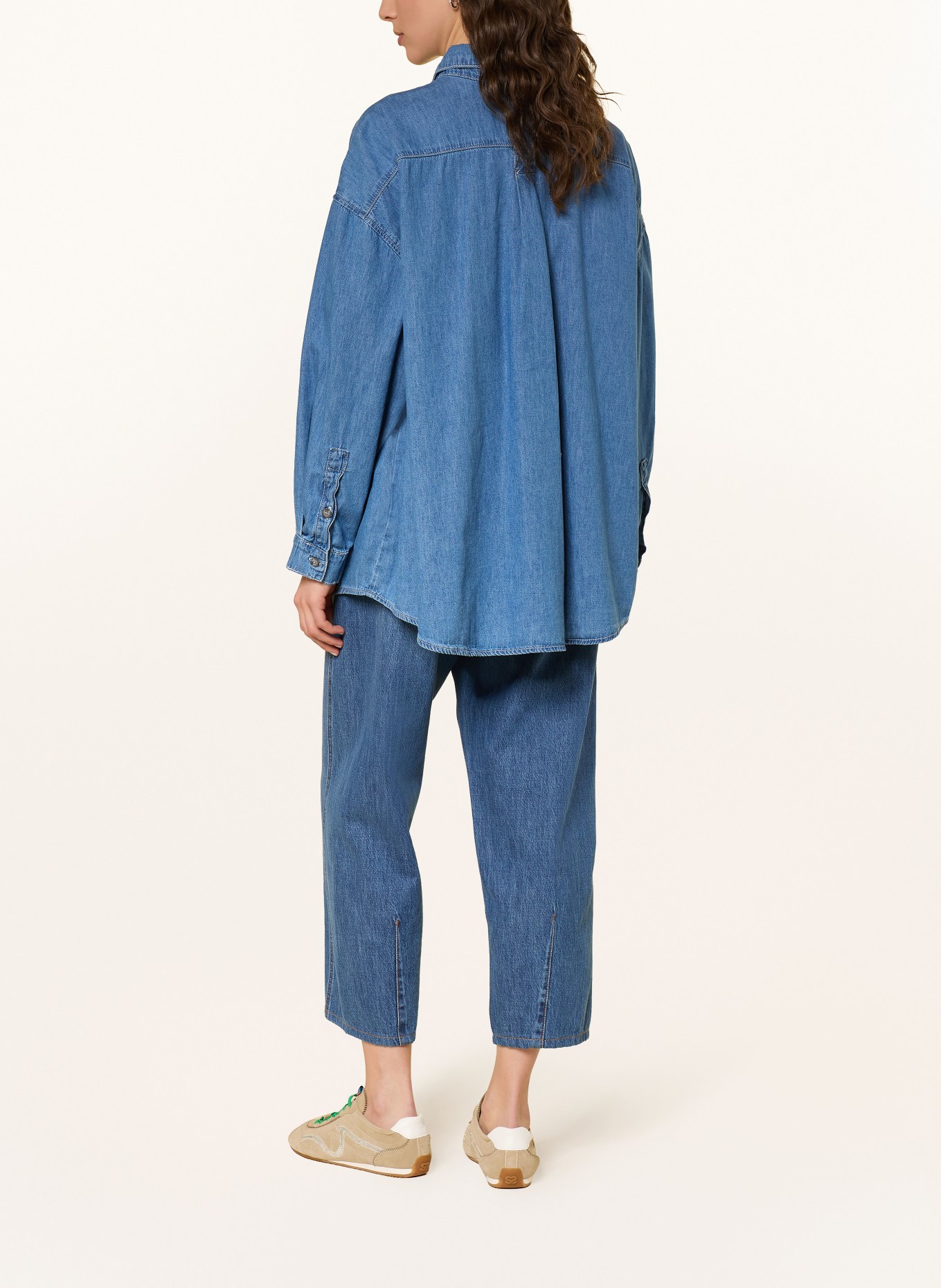 American Vintage Bluzka dżinsowa IZEWAY: NIEBIESKI