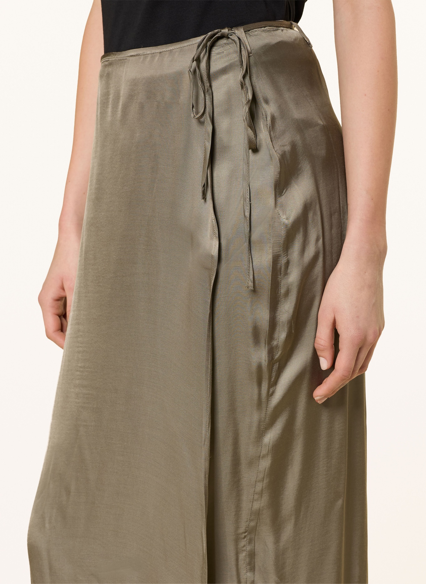 American Vintage Wikkelsrok BOVALOW: KAKI