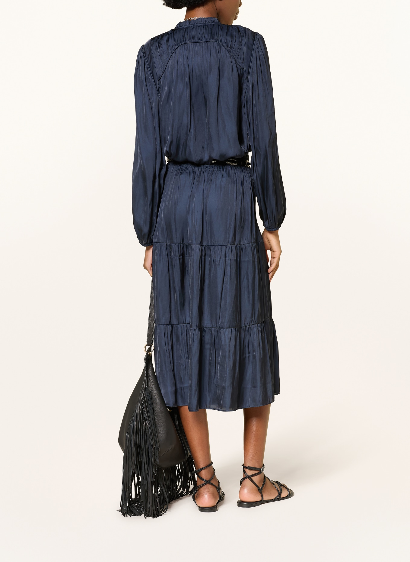 ba&sh Satinbluse CESIRA: DUNKELBLAU