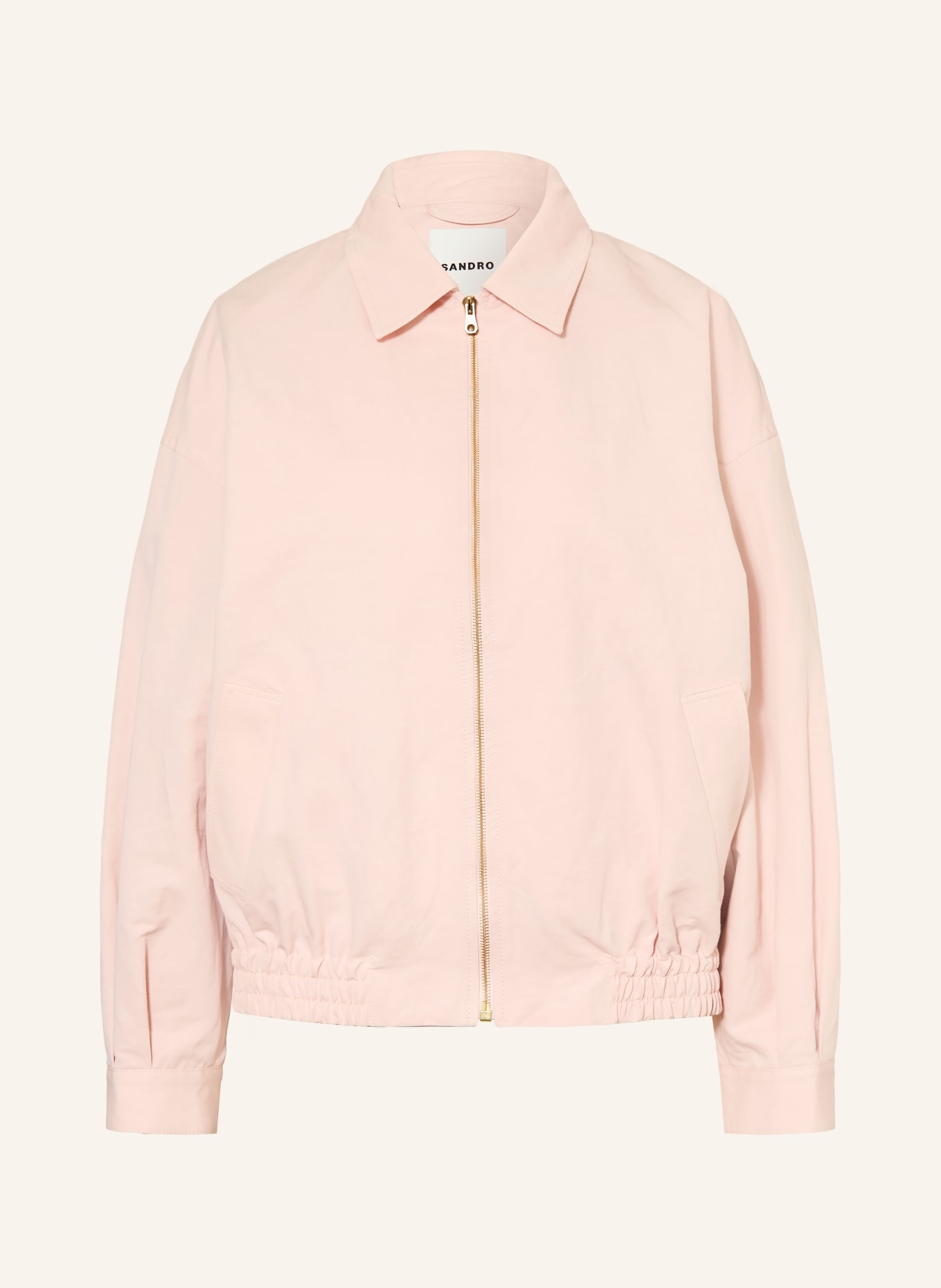 SANDRO Blouson mit Leinen: ROSÉ