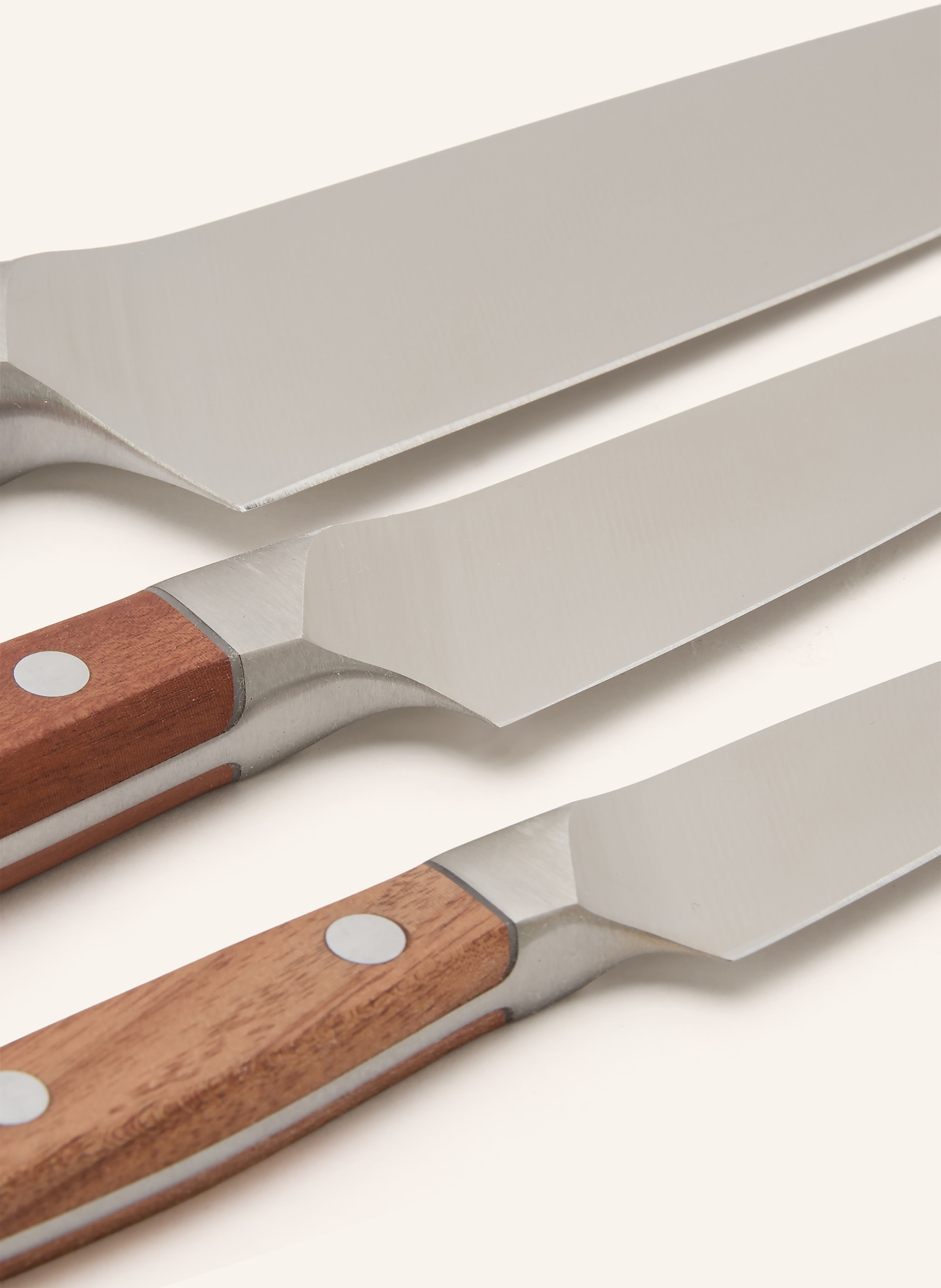 ZWILLING 3-tlg. Messer-Set: DUNKELBRAUN / SILBER