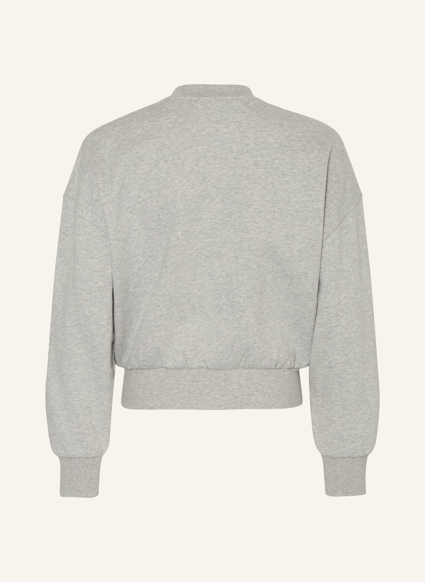 GARCIA Sweatshirt jacket: GRAY / DARK RED / BLACK