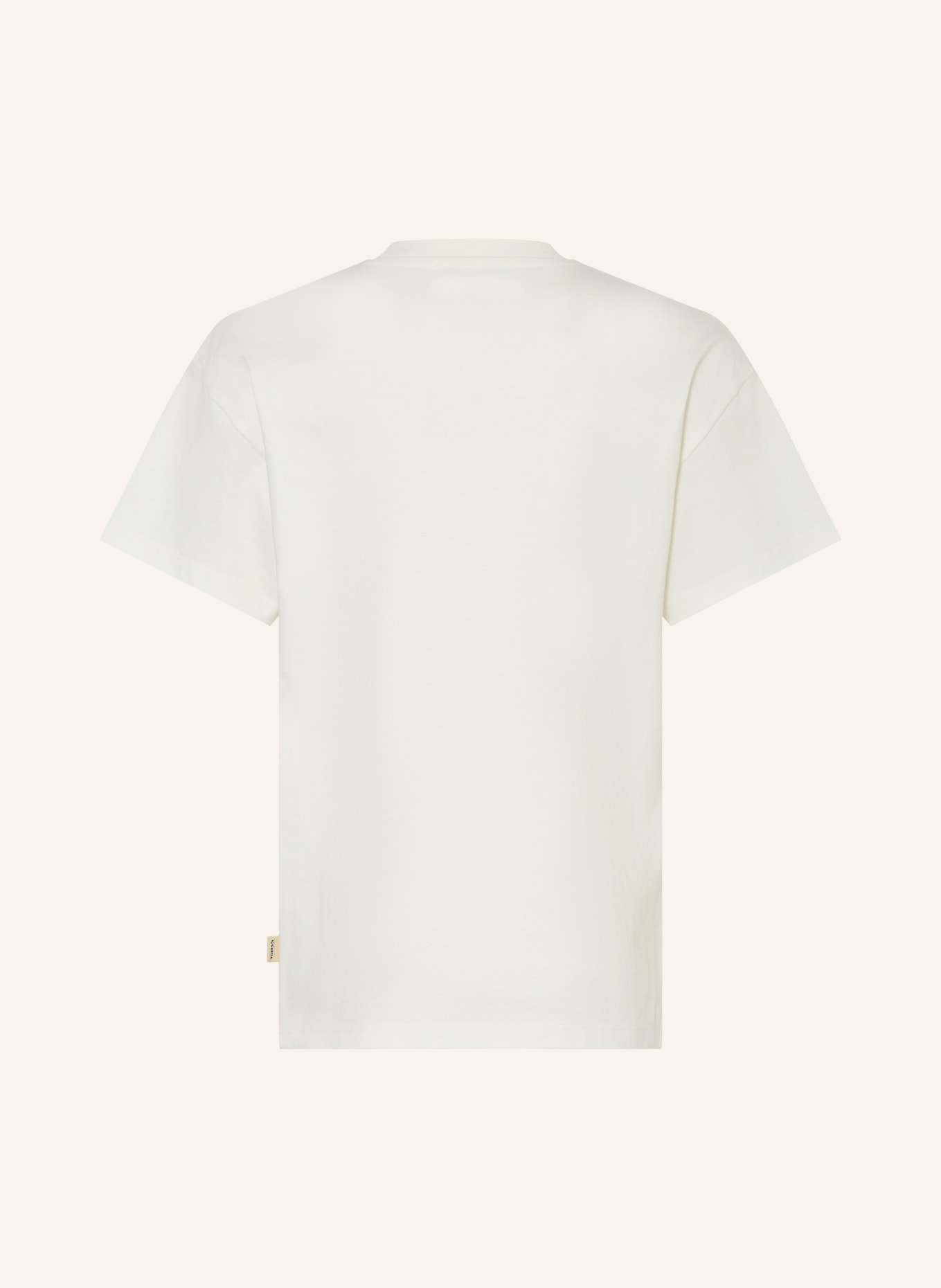 GARCIA T-Shirt: ECRU / DUNKELLILA / DUNKELROT