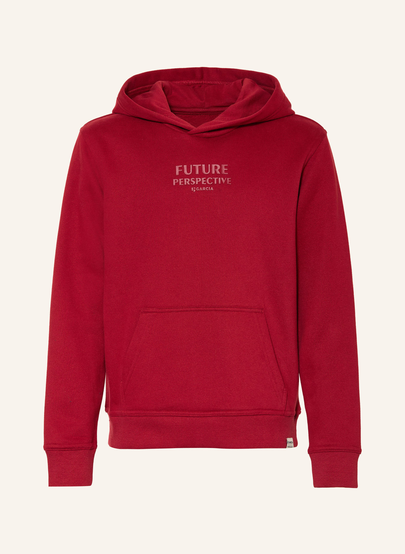 GARCIA hoodie: DARK RED