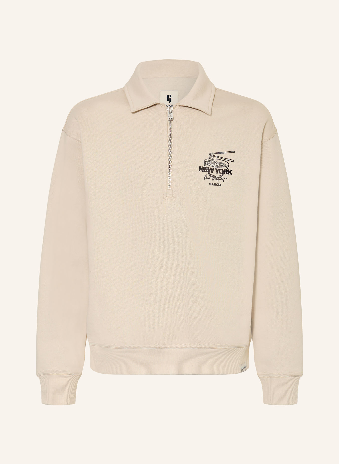 GARCIA Sweatpolo: CRÈME