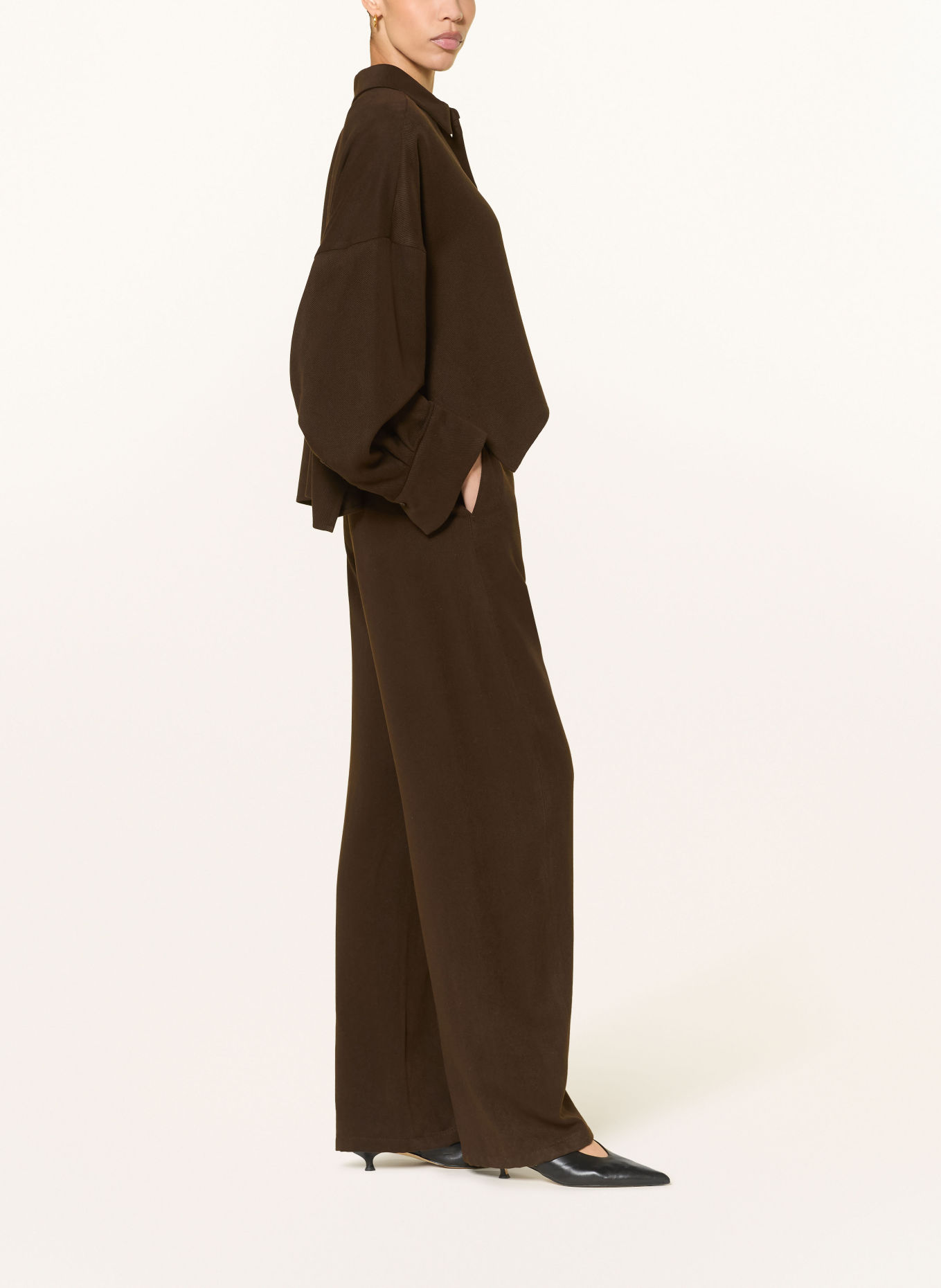 DRYKORN Broek RECEIVE: MARRON FONCÉ