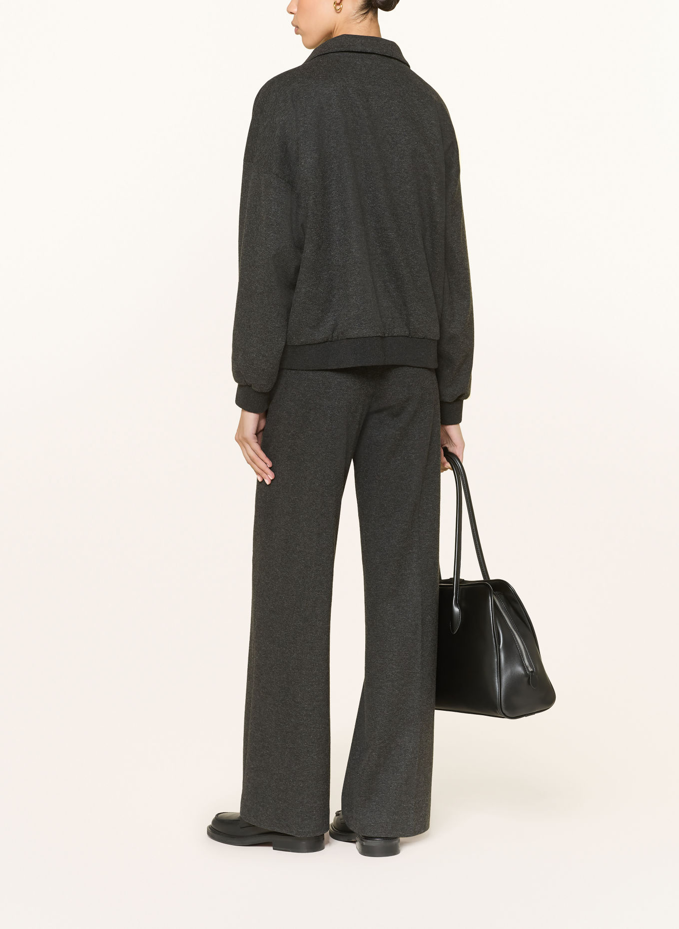 DRYKORN AWNING Jersey Trousers: DARK GRAY