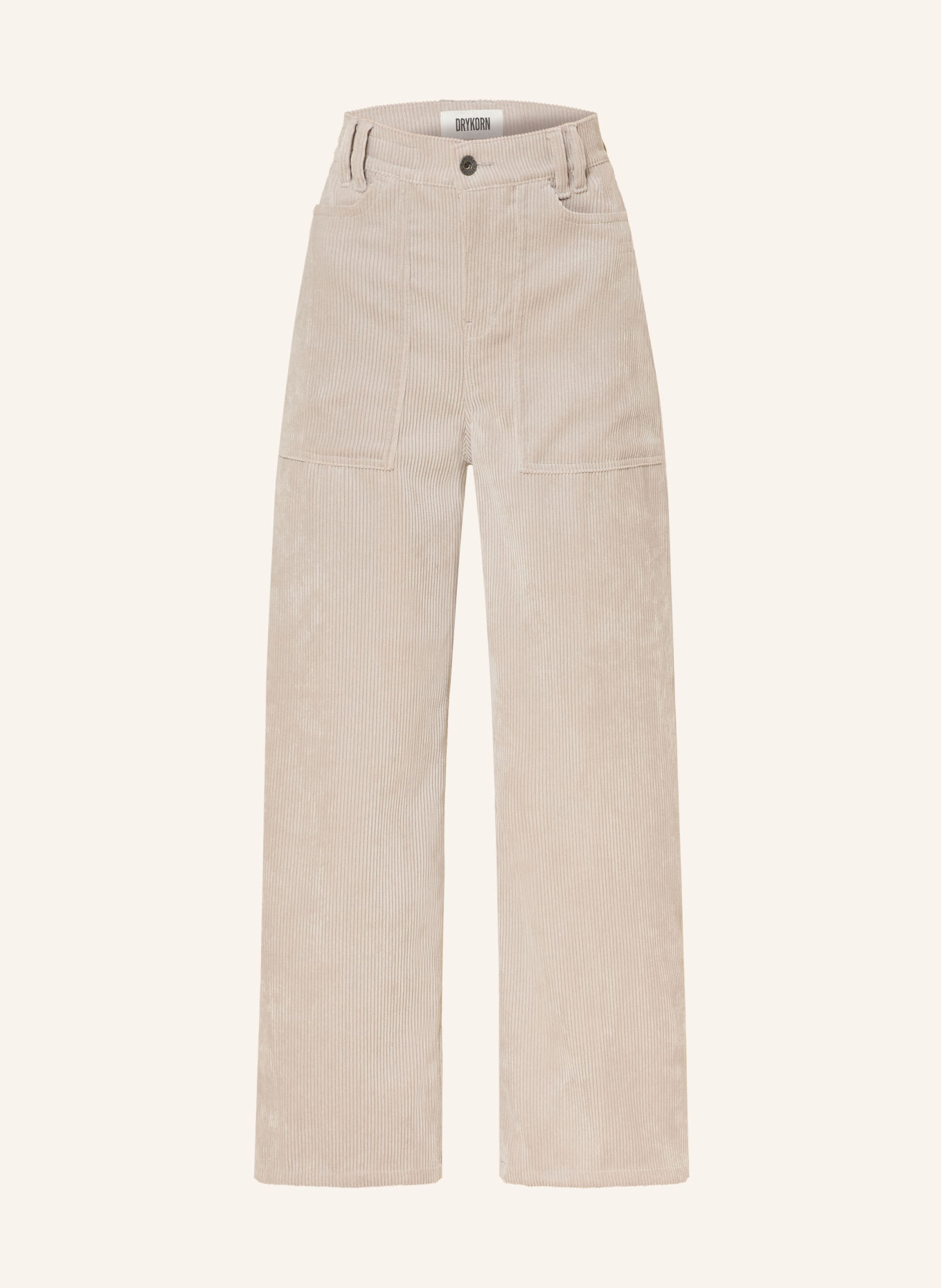 DRYKORN DERIVE 7/8-length corduroy pants: 1702 braun