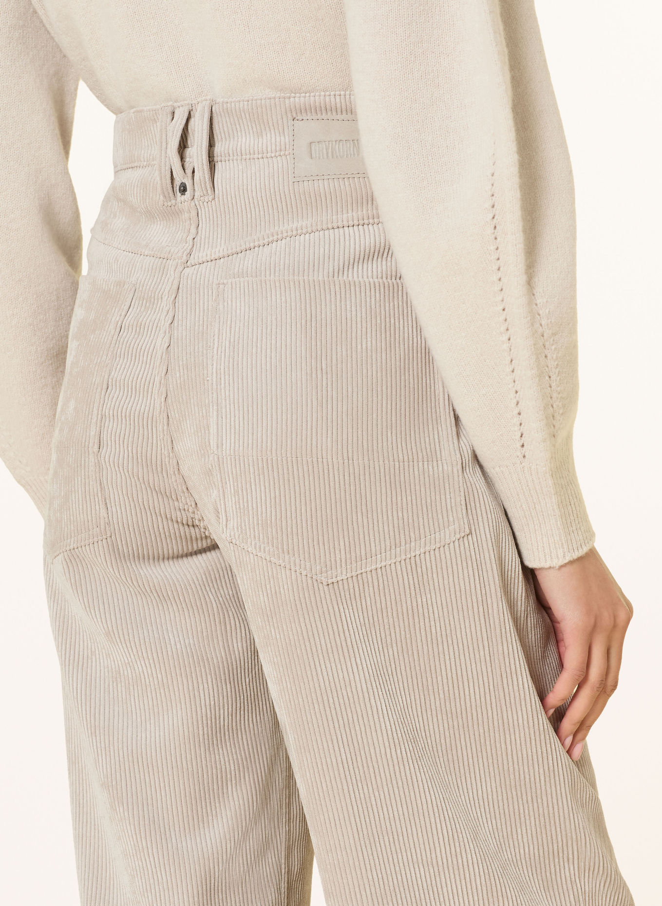 DRYKORN DERIVE 7/8-length corduroy pants: 1702 braun