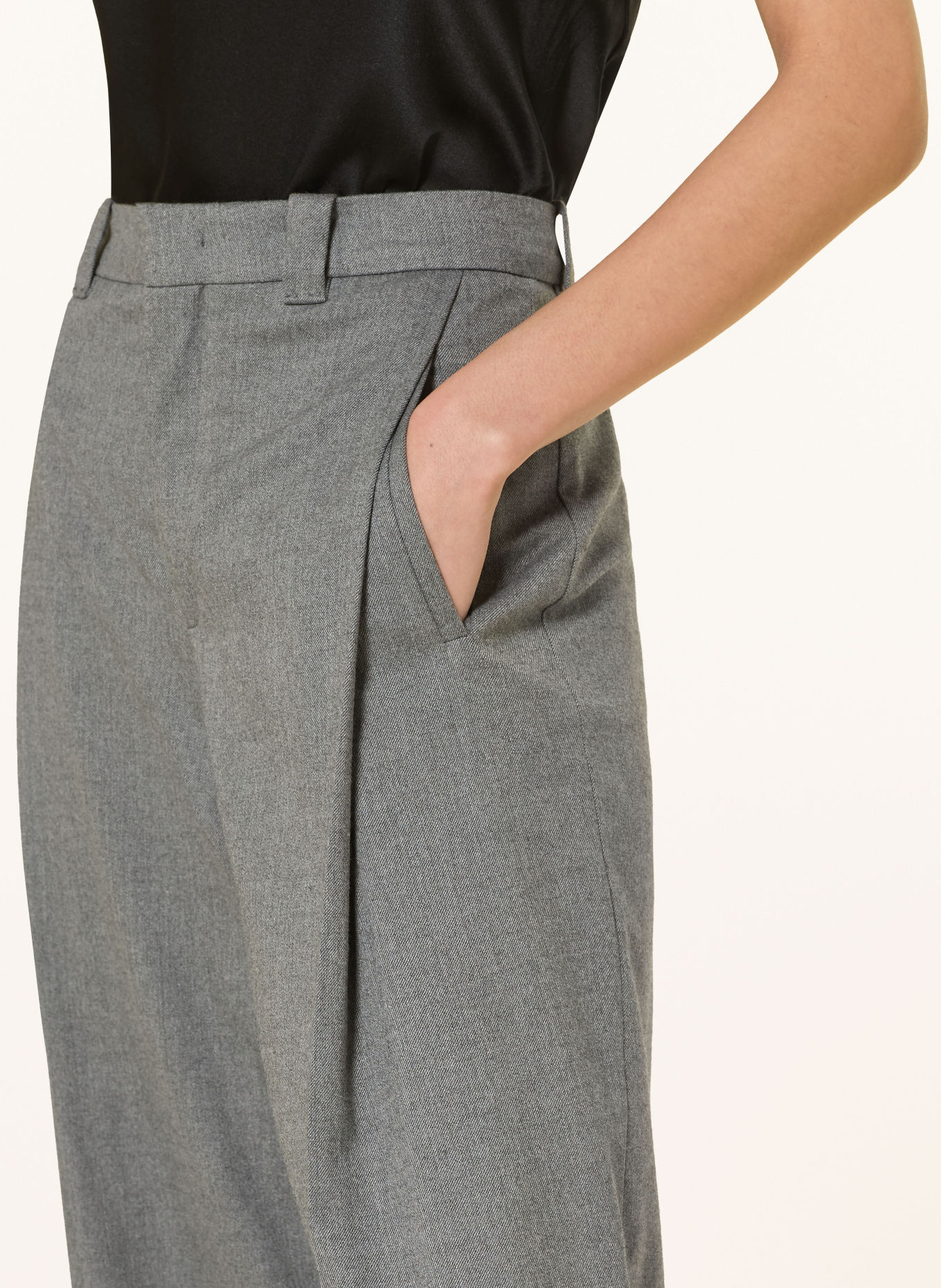 DRYKORN Marlenehose UNPACK: GRAU