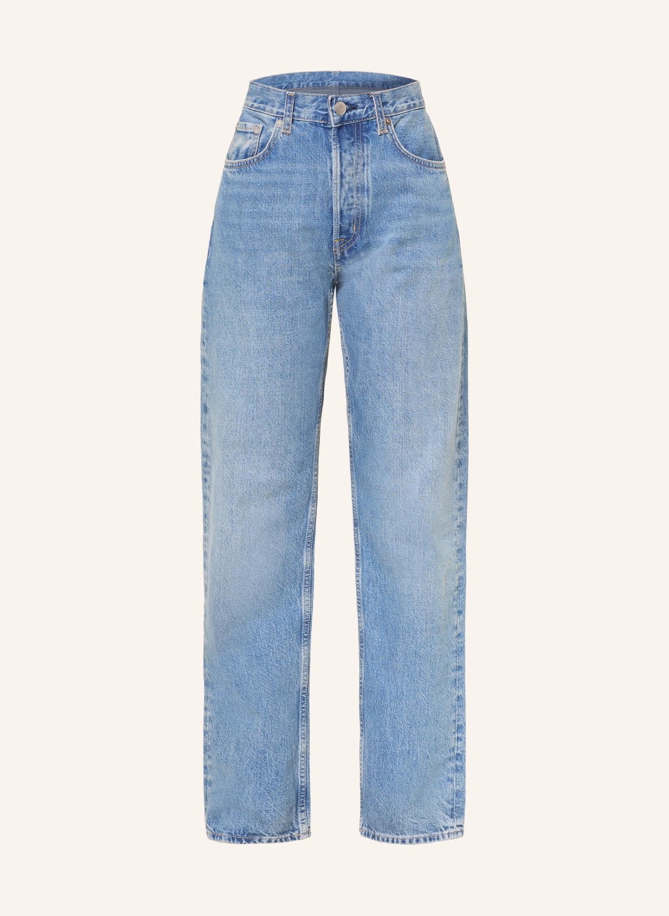 ARKET Straight Jeans: 015 Denim Blue Light