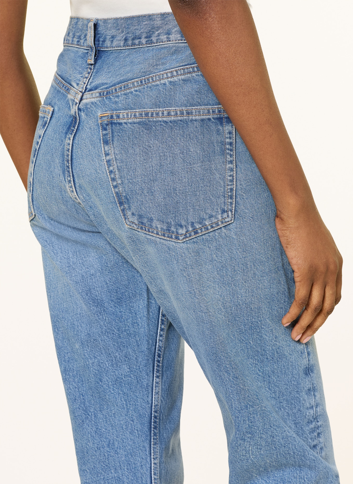 ARKET Straight Jeans: 015 Denim Blue Light